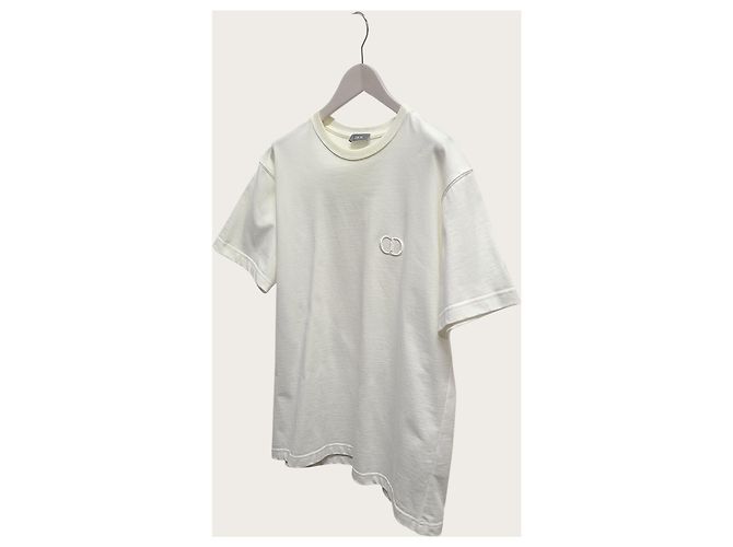 Dior Camiseta de jersey de algodão branco com bordado - vista 2