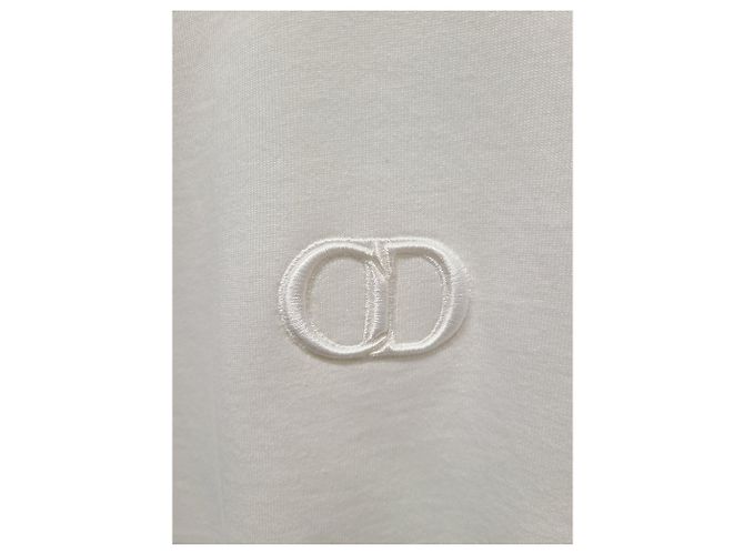 Dior Camiseta de jersey de algodão branco com bordado - vista 3