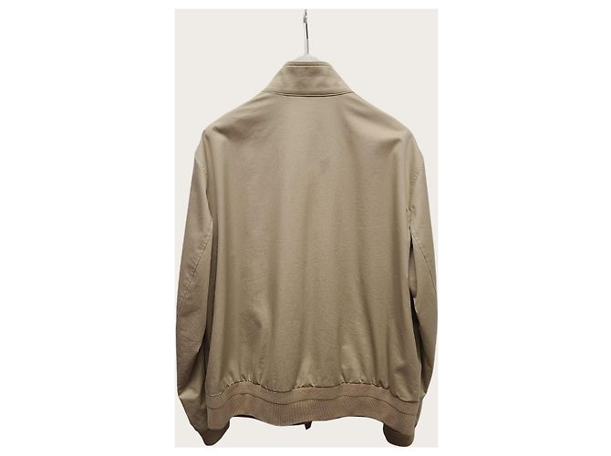 Burberry Giacca Harrington beige con logo monogramma ricamato Marrone - vista 4