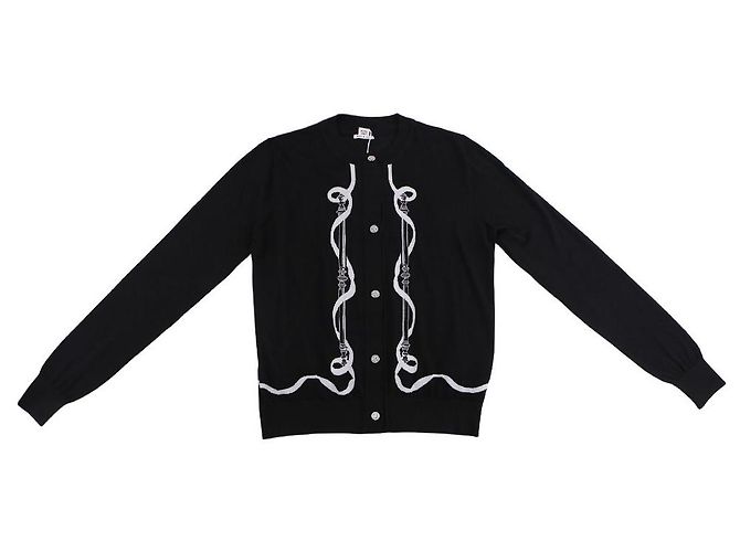 Hermès Langarm-Cardigan Ferronnerie für Damen Mehrfarben - Ansicht 10