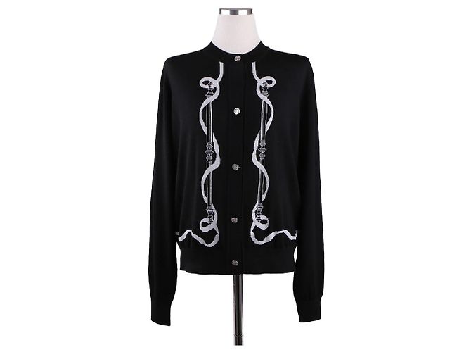Hermès Langarm-Cardigan Ferronnerie für Damen Mehrfarben - Ansicht 15