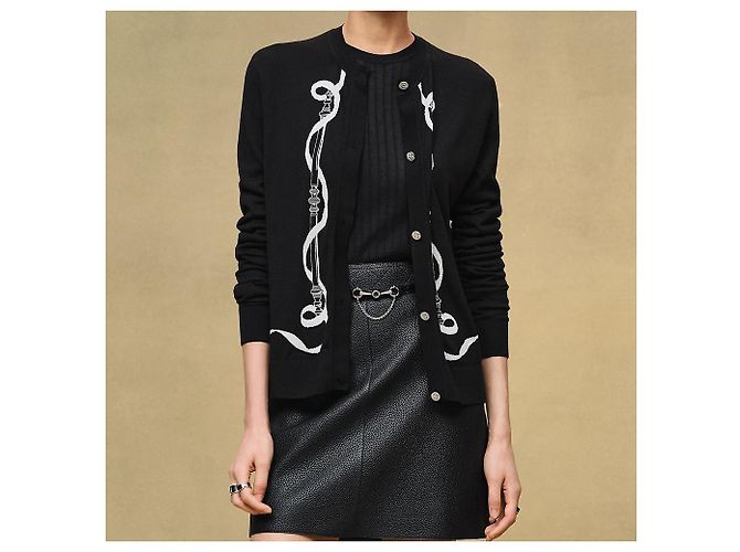 Hermès Langarm-Cardigan Ferronnerie für Damen Mehrfarben - Ansicht 6