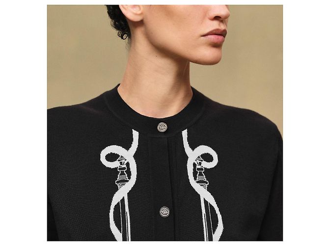 Hermès Langarm-Cardigan Ferronnerie für Damen Mehrfarben - Ansicht 8