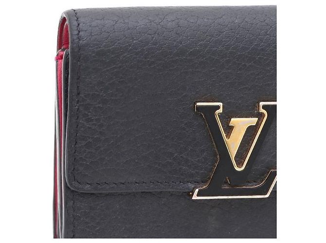 Louis Vuitton Capucines XS Wallet aus schwarzem Taurillon-Leder - Ansicht 4