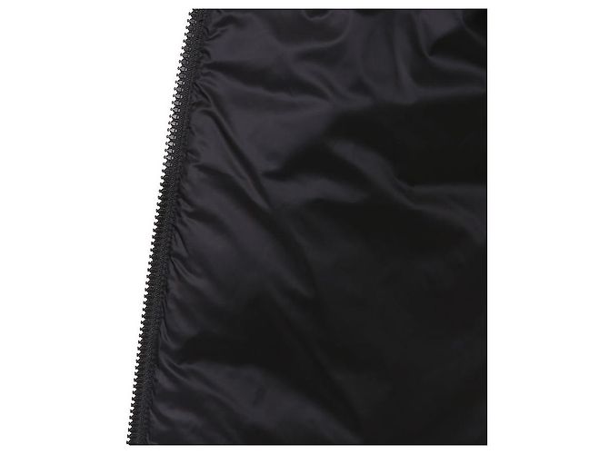 Moncler Cardigan acolchoado com fecho de correr em mistura de lã para mulher Preto - vista 10
