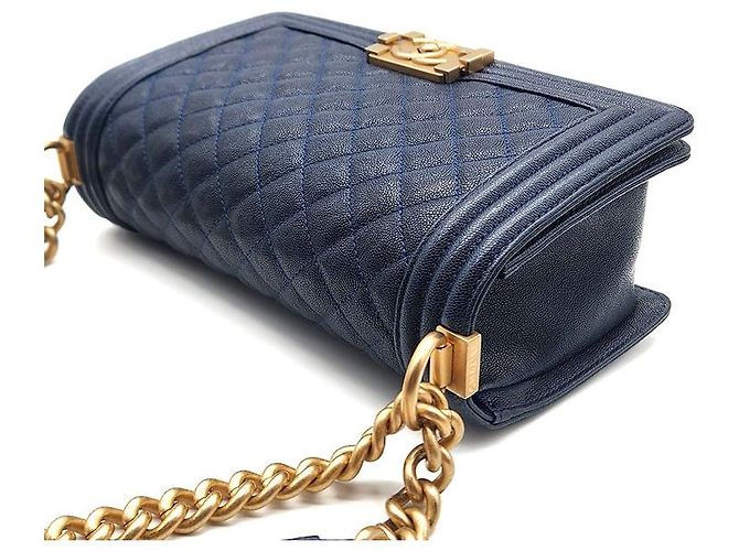 Chanel Borsa Caviar Boy Medium Nero - vista 6