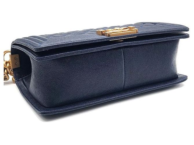 Chanel Borsa Caviar Boy Medium Nero - vista 7