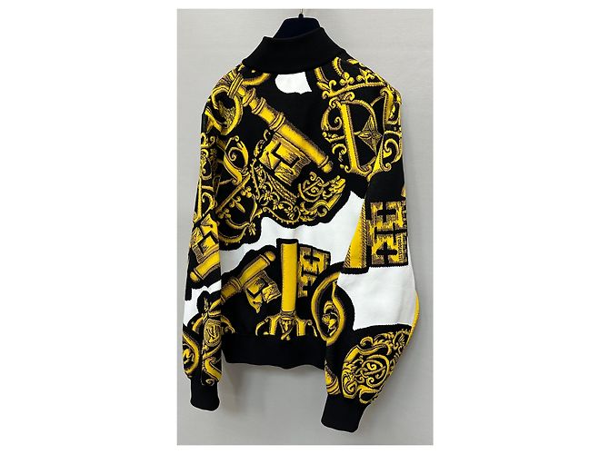 Louis Vuitton Fornasetti Bomber-Strickjacke mit Reißverschluss Golden - Ansicht 5