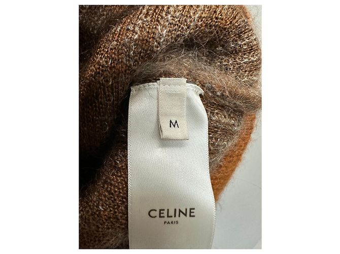 Céline Pull oversize en mohair brossé Multicolore - vue 9