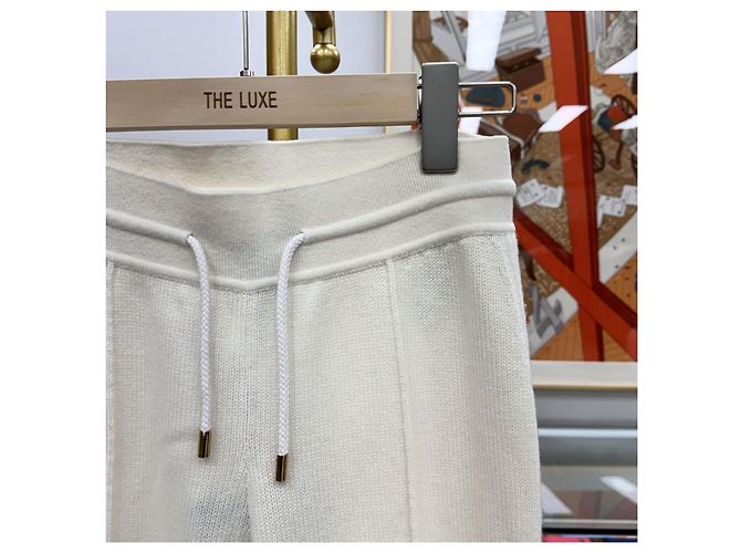 Louis Vuitton Jogginghose aus Kaschmir-Mischung XS Ivory Mehrfarben - Ansicht 10