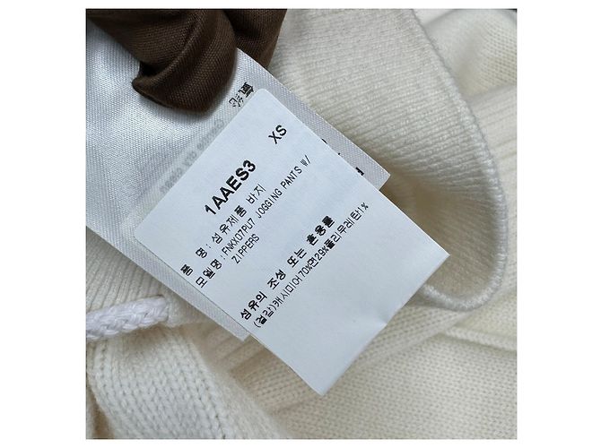Louis Vuitton Jogginghose aus Kaschmir-Mischung XS Ivory Mehrfarben - Ansicht 12