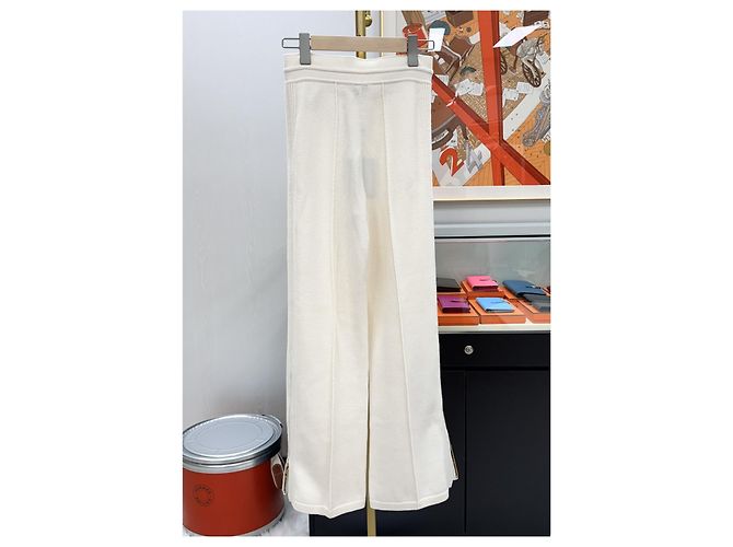 Louis Vuitton Jogginghose aus Kaschmir-Mischung XS Ivory Mehrfarben - Ansicht 13