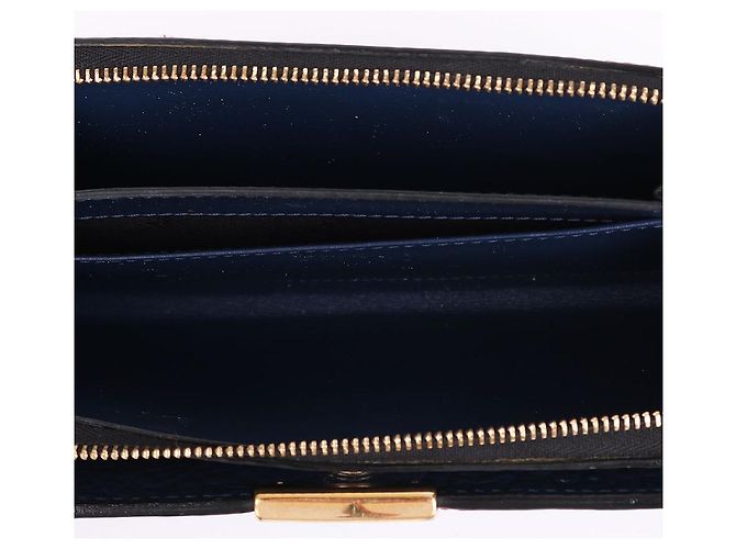 Burberry Carteira longa Allington em couro azul marinho - vista 11