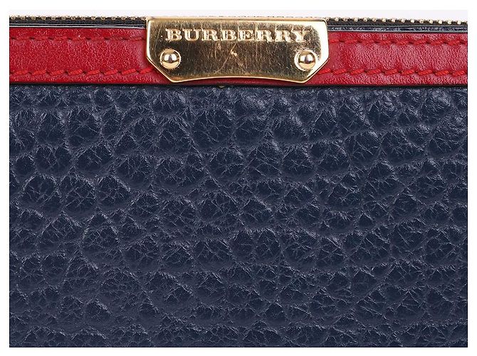 Burberry Carteira longa Allington em couro azul marinho - vista 2