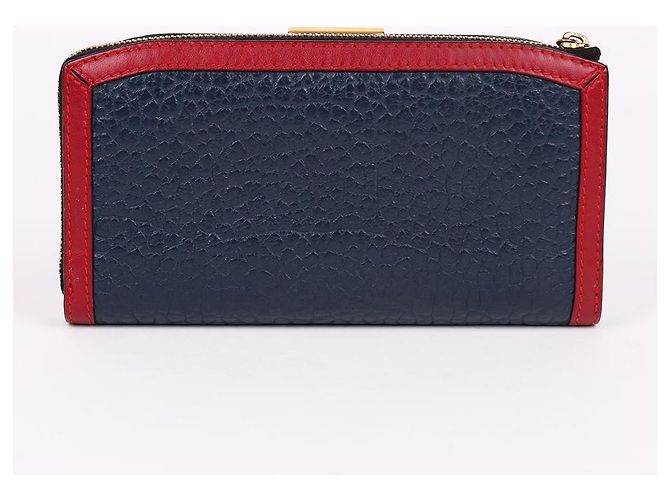 Burberry Carteira longa Allington em couro azul marinho - vista 4