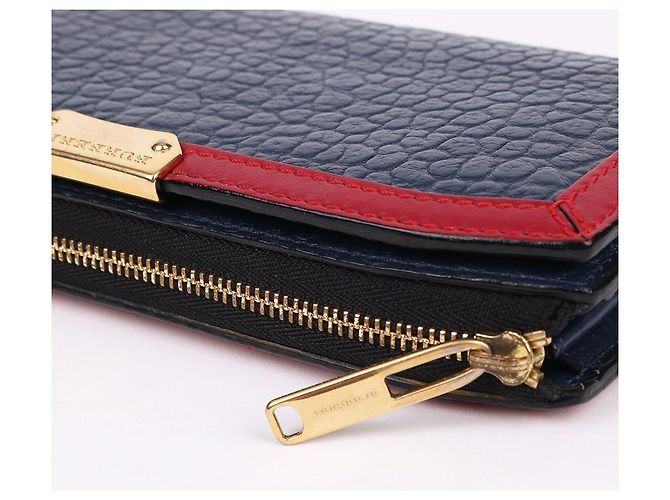 Burberry Carteira longa Allington em couro azul marinho - vista 5
