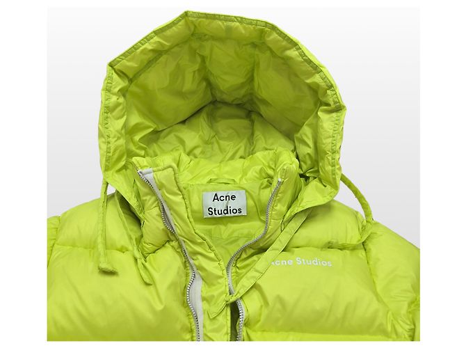 Daunenparka Acne Studios Neongelb - Ansicht 14