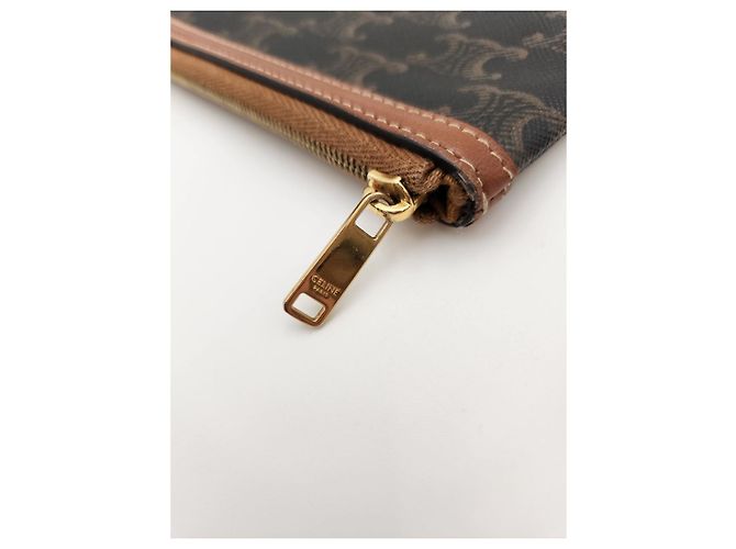 Céline Pochette Small Triomphe Canvas Condizioni Nero - vista 14