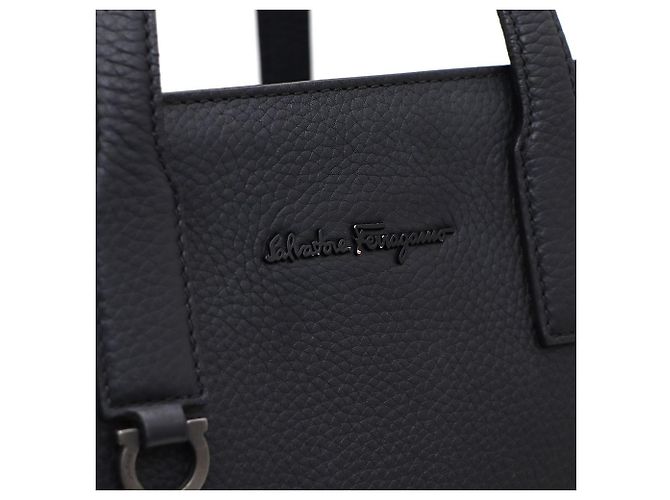 Borsa Tote Salvatore Ferragamo Sherry Black Nero - vista 7