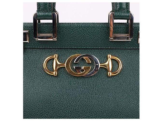 Gucci Borsa a tracolla piccola Jumi Combo Green Verde - vista 3