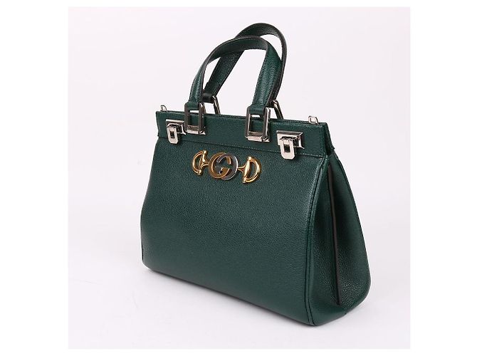 Gucci Borsa a tracolla piccola Jumi Combo Green Verde - vista 4