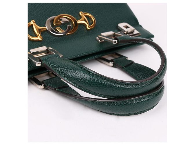 Gucci Borsa a tracolla piccola Jumi Combo Green Verde - vista 7
