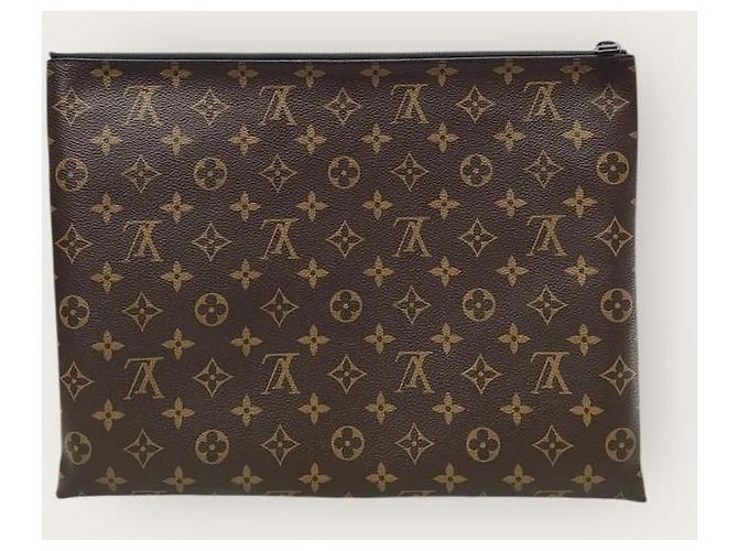 Louis Vuitton Clutch con catena monogramma Virgil Abloh Marrone - vista 5