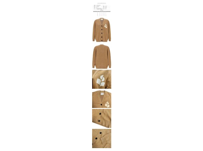 Isabel Marant NORTON Logo Cardigan Camel Orange - Ansicht 2