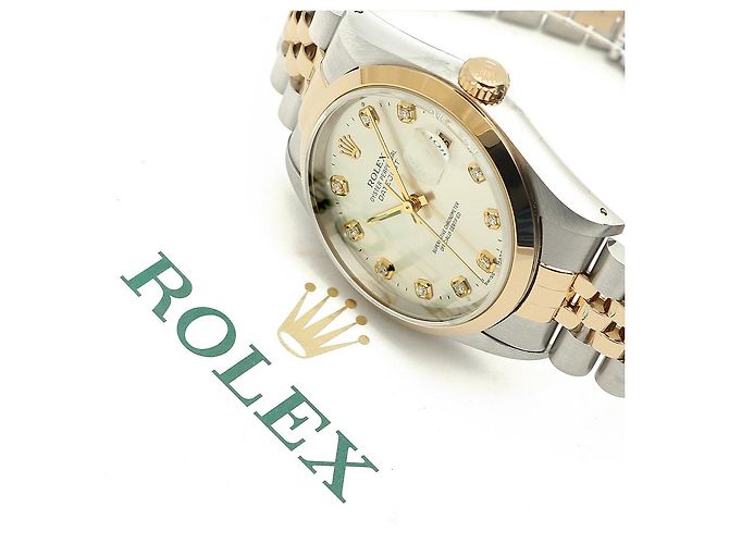 Rolex Datejust Silver Dial Men's Combination Watch Aftersetting Diamond Silvery - view 20