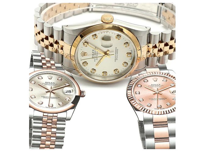 Rolex Datejust Silver Dial Men's Combination Watch Aftersetting Diamond Silvery - view 21