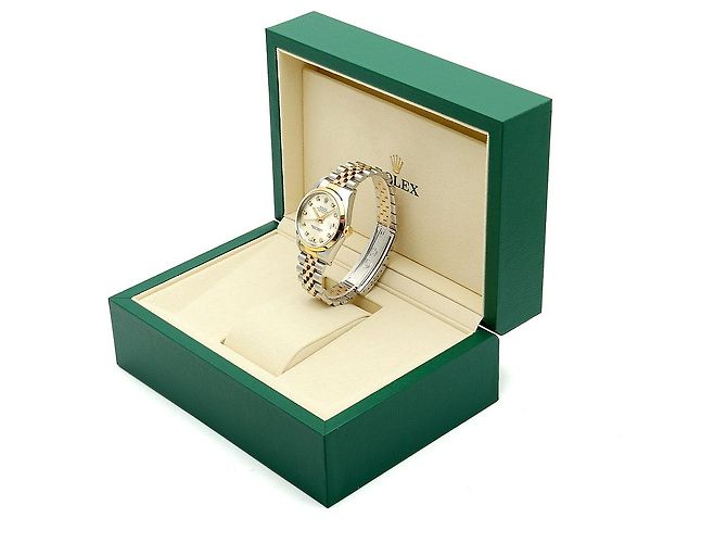 Rolex Datejust Silver Dial Men's Combination Watch Aftersetting Diamond Silvery - view 23