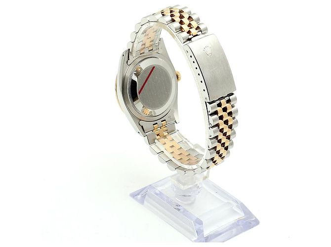 Rolex Datejust Silver Dial Men's Combination Watch Aftersetting Diamond Silvery - view 5
