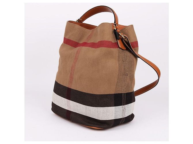 Burberry Borsa a mano con manico superiore marrone - vista 2