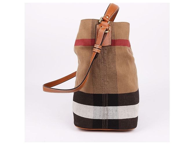Burberry Borsa a mano con manico superiore marrone - vista 3