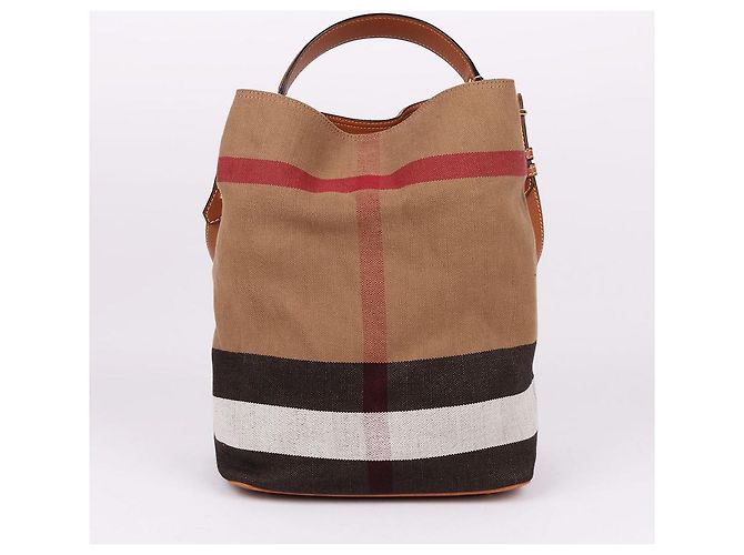 Burberry Borsa a mano con manico superiore marrone - vista 4