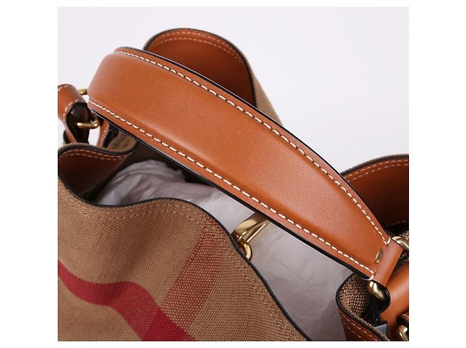 Burberry Borsa a mano con manico superiore marrone - vista 5