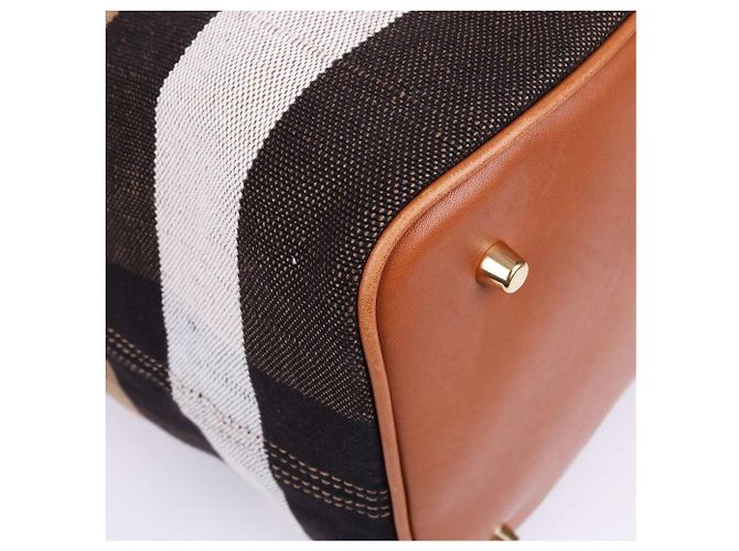 Burberry Borsa a mano con manico superiore marrone - vista 9