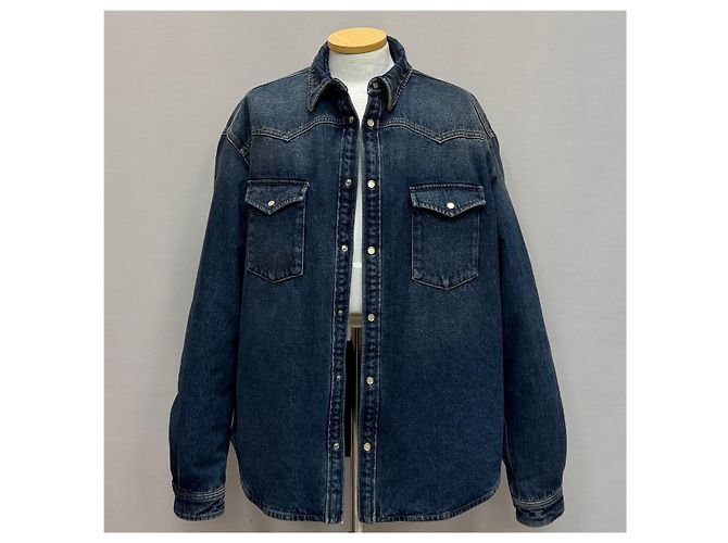 Prada Gesteppte Denim-Hemdenjacke Schwarz - Ansicht 3
