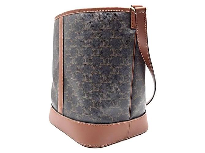 Céline Triomphe Bucket Bag Medium Braun - Ansicht 2