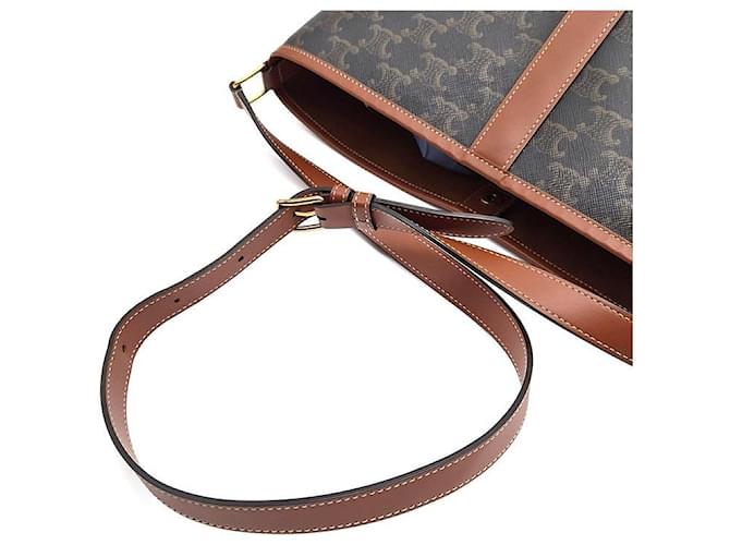 Céline Triomphe Bucket Bag Medium Braun - Ansicht 5