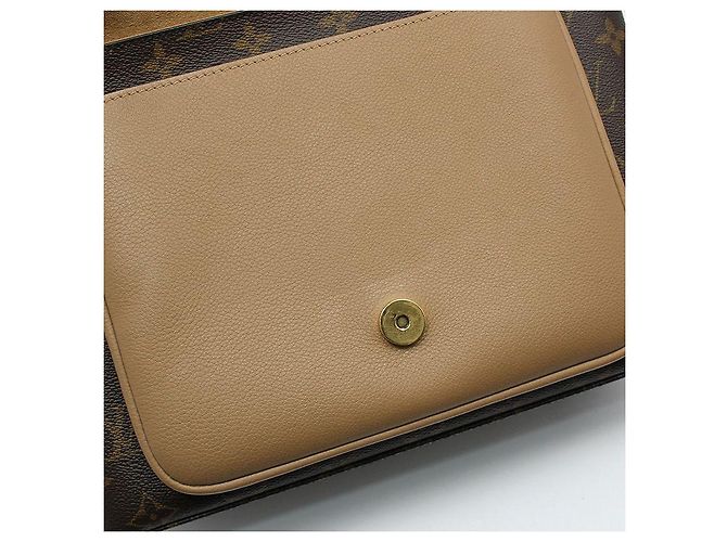 Louis Vuitton Borsa a Spalla Monogram Sesame Marignan Marrone - vista 10