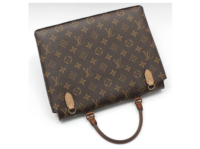 Louis Vuitton Borsa a Spalla Monogram Sesame Marignan Marrone - vista 4