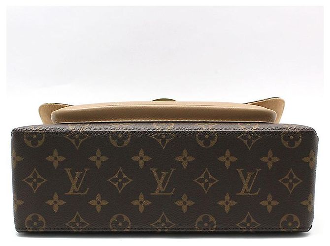 Louis Vuitton Borsa a Spalla Monogram Sesame Marignan Marrone - vista 5