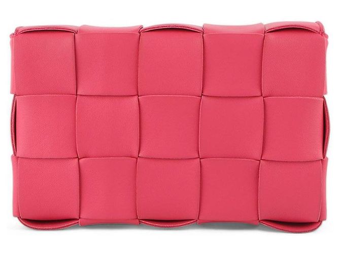 Bottega Veneta Borsa a tracolla Intrecciato Cassette Rosso - vista 3