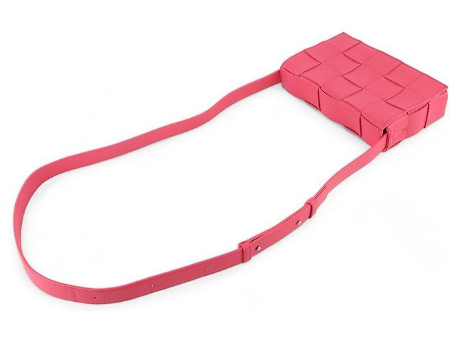 Bottega Veneta Borsa a tracolla Intrecciato Cassette Rosso - vista 4