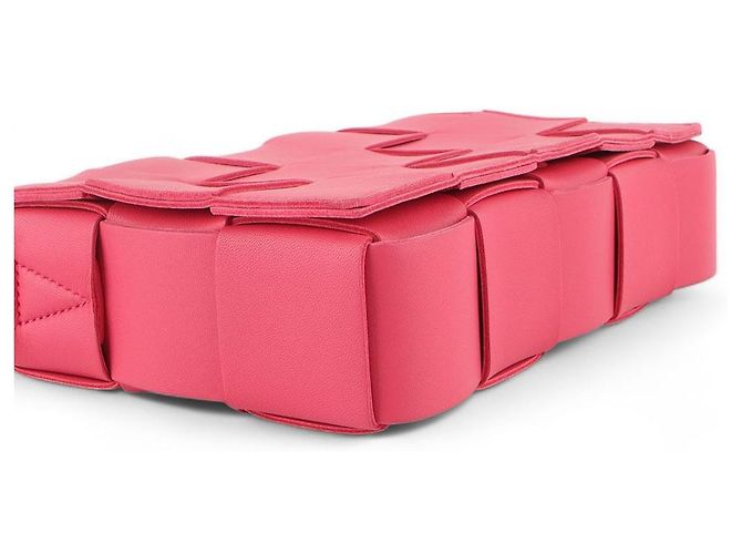 Bottega Veneta Borsa a tracolla Intrecciato Cassette Rosso - vista 5