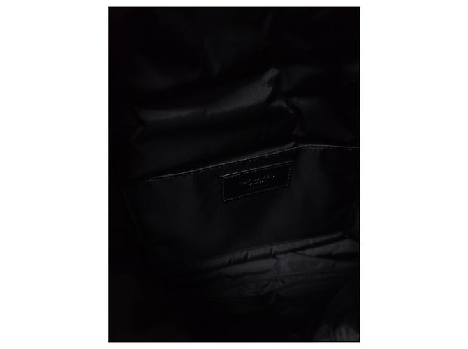 Saint Laurent Pochette a bustina Cassandra in nylon nero Large - vista 4