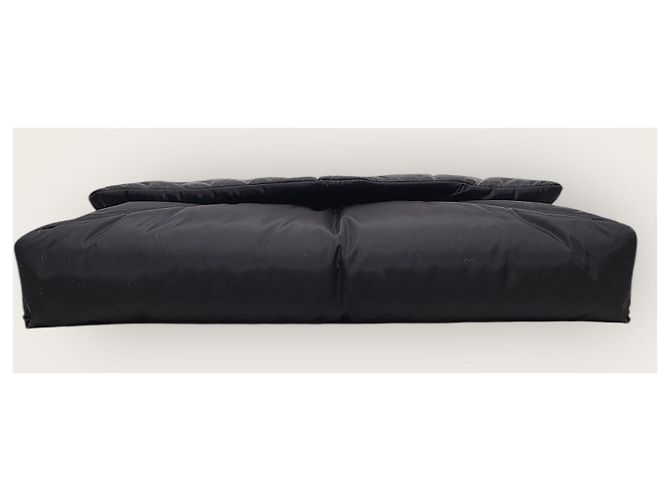 Saint Laurent Pochette a bustina Cassandra in nylon nero Large - vista 6