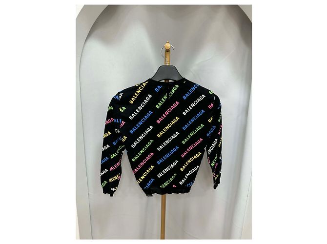 Day Balenciaga Department Store Edition Strick mit Multicolour-Logo Silber - Ansicht 2