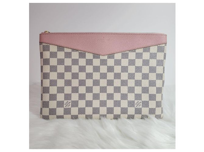 Louis Vuitton Pochette e Clutch Daily Damier Azur Pink Rosa - vista 2